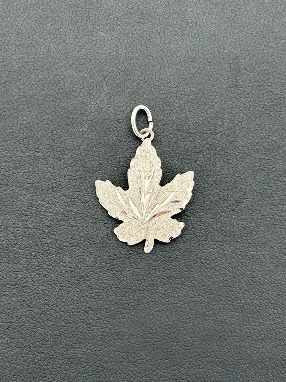 Silver Leaf Pendant Charm